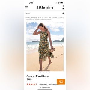 Toad and Co. maxi dress - like new